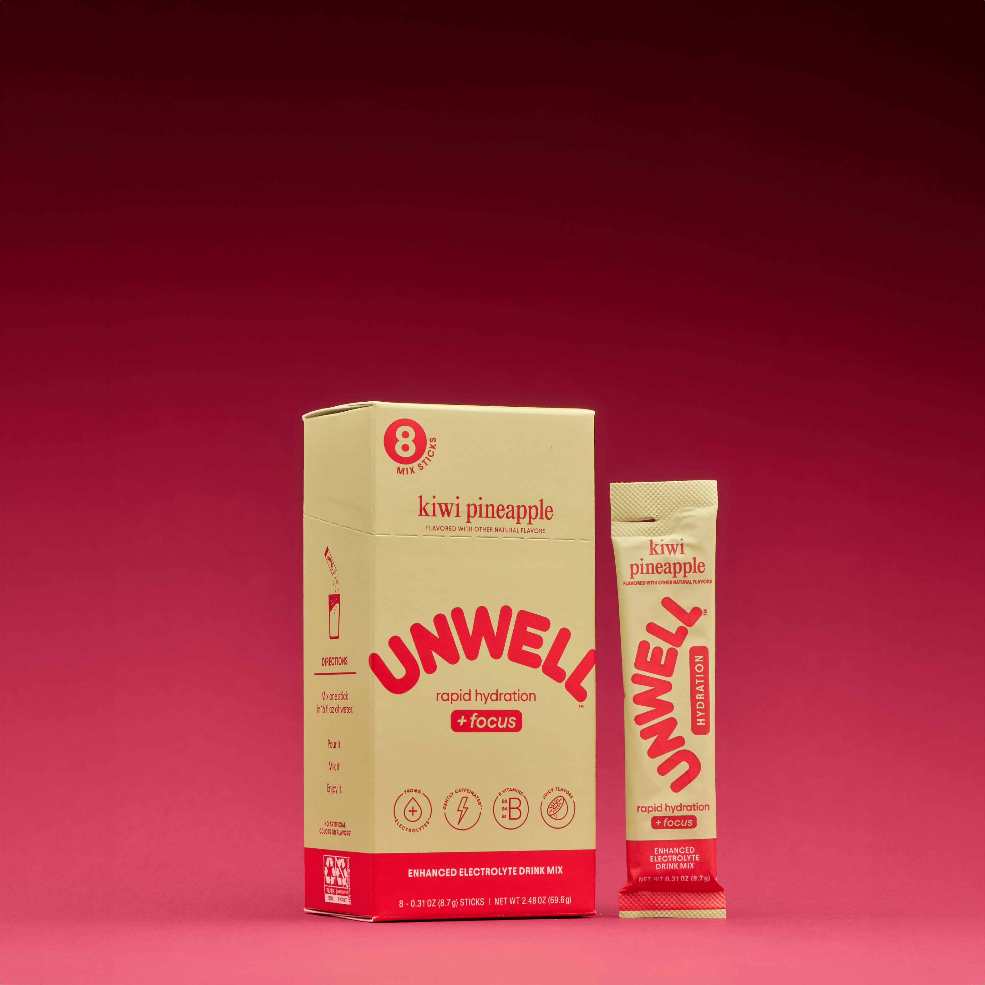Kiwi Pineapple Electrolyte Sticks – UNWELL BEVERAGES