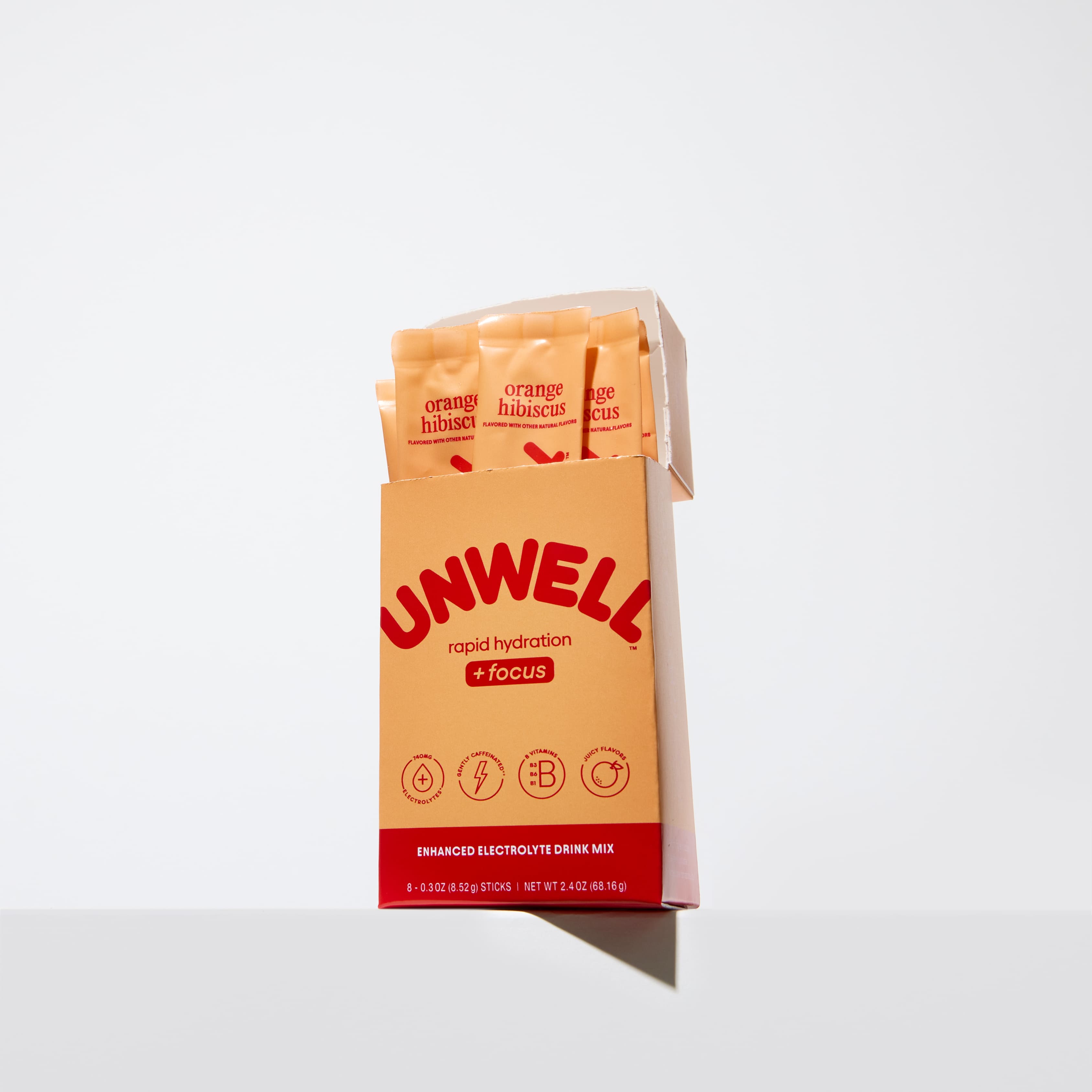Orange Hibiscus Electrolyte Sticks – UNWELL BEVERAGES